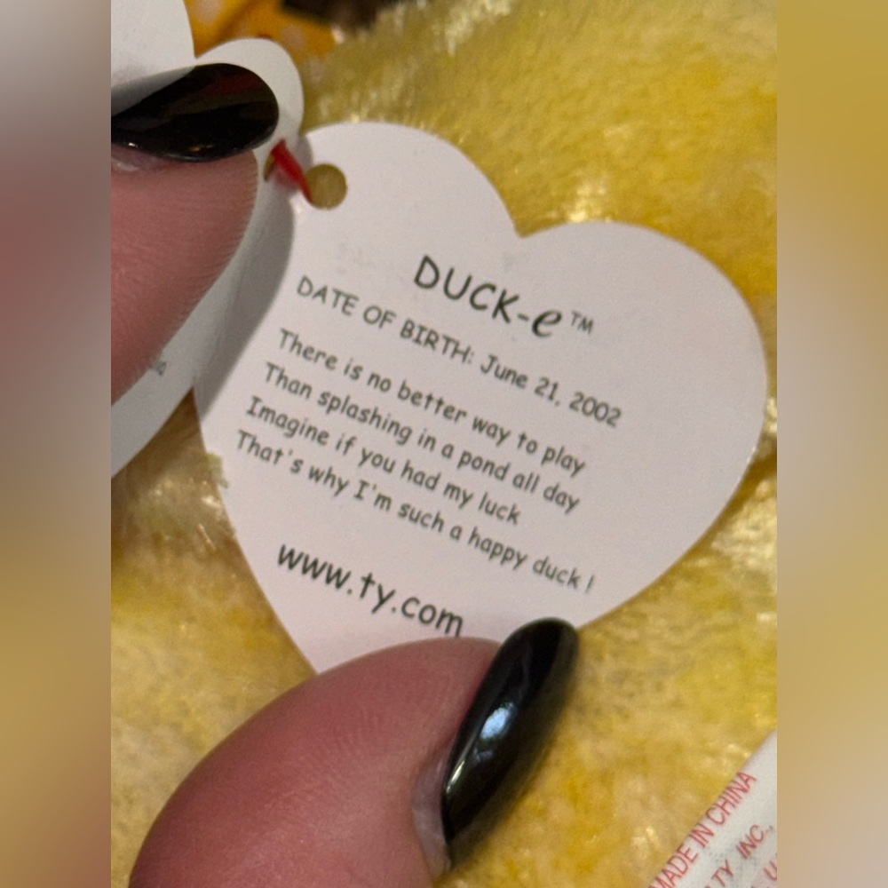 🦆 TY Beanie Baby Duck Lot Quackers & Duck-e (4 Total) - Picture 8 of 10